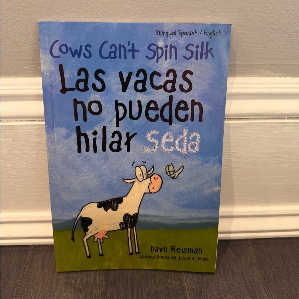 Bilingual Children's Book - Cows Can't Spin Silk Paperback Kids Toddler